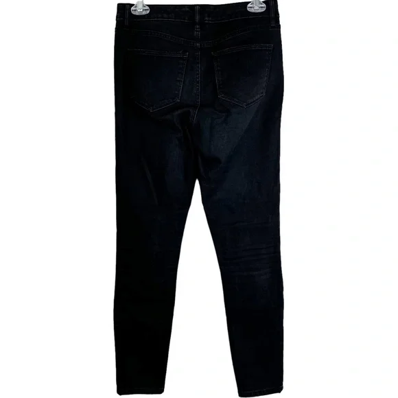 Ellen Tracy Refined Mid Rise Skinny Jeans in Faded Black Women’s Sz 4 - Picture 2 of 10